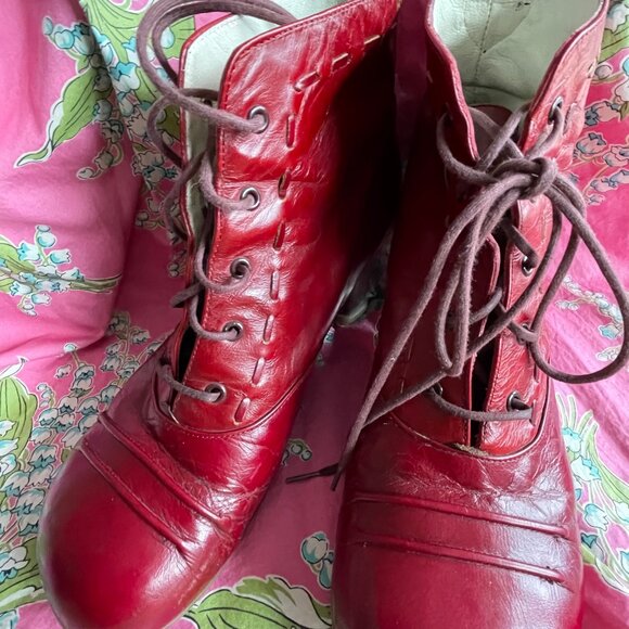 John Fluevog Lace-up ankle boots in size 8 - Picture 1 of 7